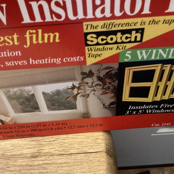 NEW Scotch 3M Indoor Window Insulator Kit PACK of 5 x 2 - Picture 3 of 9